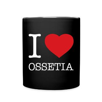 I LOVE OSSETIA - Full Colour Mug - black - Front