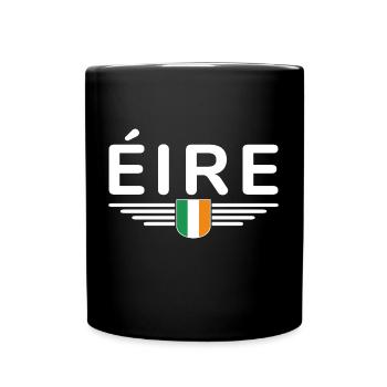 I Love Ireland Elegance Style Design T-Shirt - Mug uni - noir - Devant