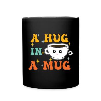 Hug in a Mug - Full Colour Mug - black - Front