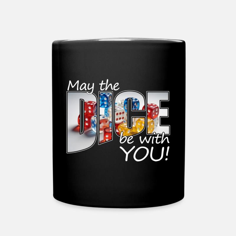 Boardgamer - May the dice be with you! - Tasse einfarbig - Schwarz
