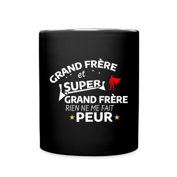 Super Grand Frère Paraphrase Heroïque - Mug uni - noir - Devant