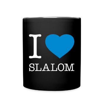 J’ADORE LE SLALOM - Mug uni - noir - Devant