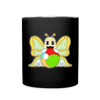 Natation papillon Water-polo Été - Mug uni - noir - Devant