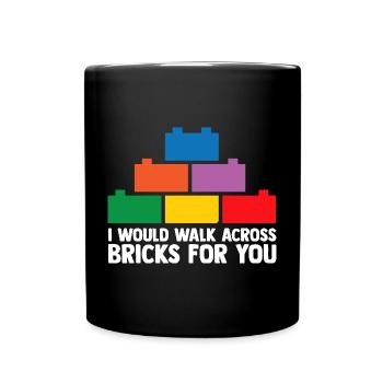 Brick Builder Brick Building Master Builder - Full Colour Mug - black - Front