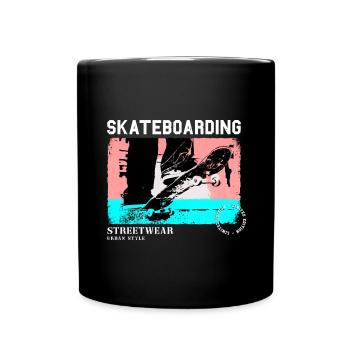 Skateboarding Skate Skater Skateboard Sk8 Vintage - Mug uni - noir - Devant