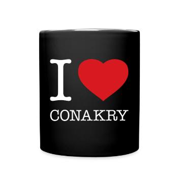 J’ADORE CONAKRY - Mug uni - noir - Devant