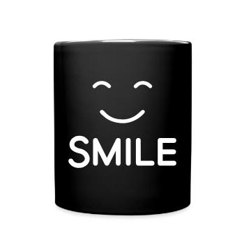 SMILE - Tasse einfarbig - Schwarz - Vorne