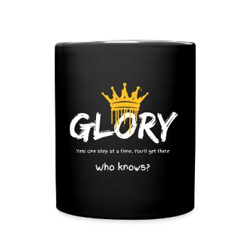 Glory Crown Graffiti - Tasse einfarbig - Schwarz - Vorne