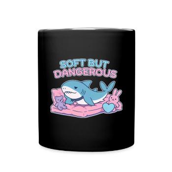BLAHAJ – Soft & Danger - Full Colour Mug - black - Front