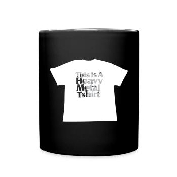 Heavy Metal T-shirt - Tasse einfarbig - Schwarz - Vorne