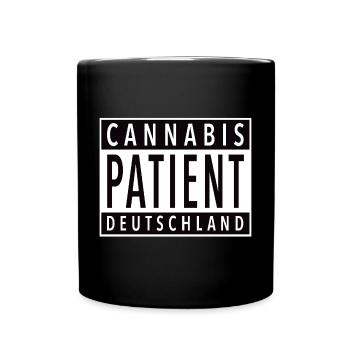 Cannabis Patient Deutschland - Tasse einfarbig - Schwarz - Vorne