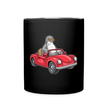 Penguin Car - Full Colour Mug - black - Front
