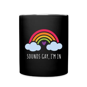 Mois de la fierté LGBT - Ça a l’air gay, je suis dedans - Mug uni - noir - Devant