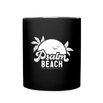 Psalmbeach (4) blanc - Mug uni - noir - Devant