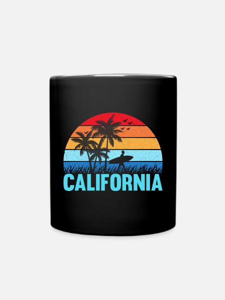 California - Tasse einfarbig - Schwarz