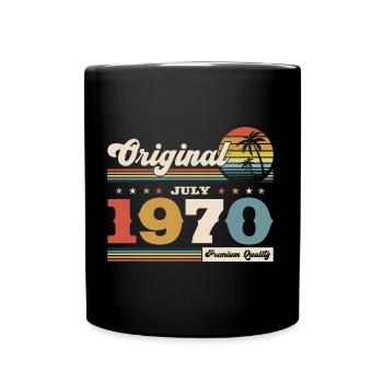 55th Birthday Legend July Born in 1970 - Full Colour Mug - black - Front