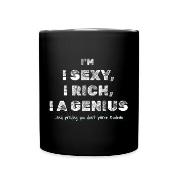Boolescher Witz – Lustiges Dev-T-Shirt - Tasse einfarbig - Schwarz - Vorne