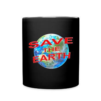 Save the Earth - Full Colour Mug - black - Front