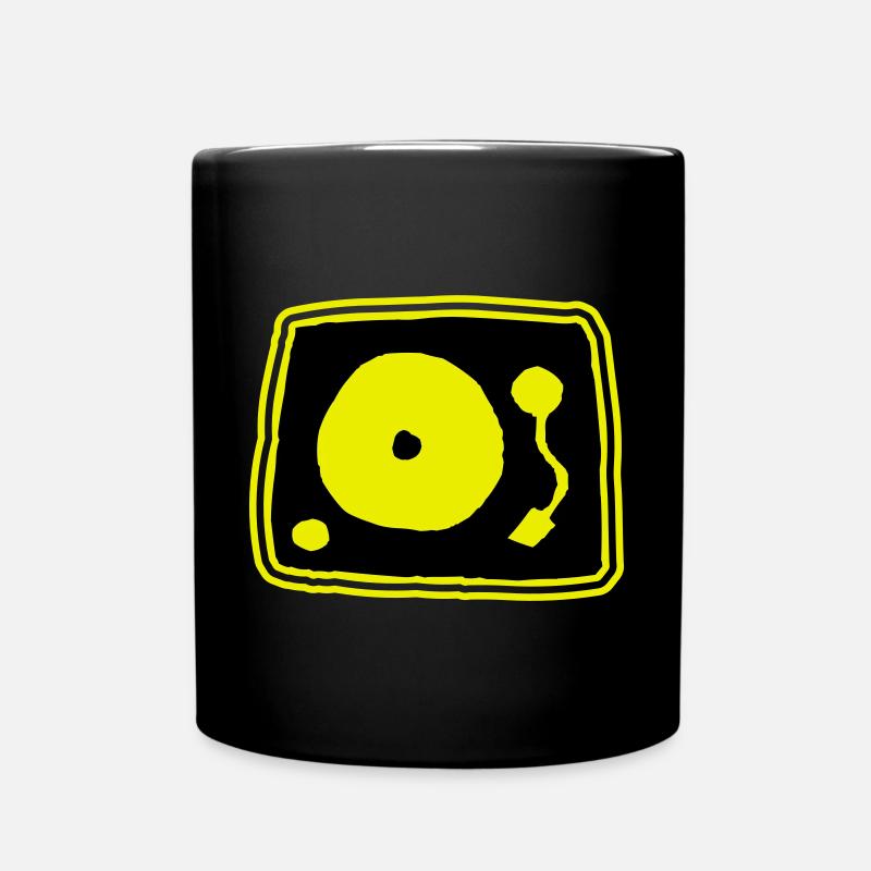 Record player - Full Colour Mug - black