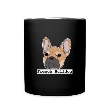 French Bulldog, French Bulldog - Full Colour Mug - black - Front