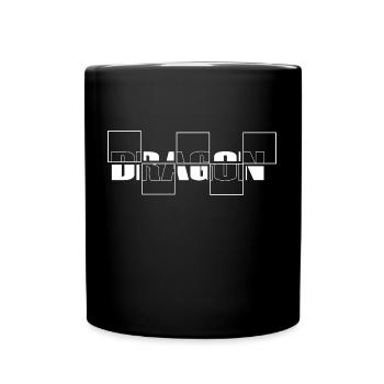 Drachen - Tasse einfarbig - Schwarz - Vorne