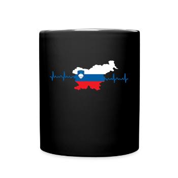 Slowenien - Tasse einfarbig - Schwarz - Vorne