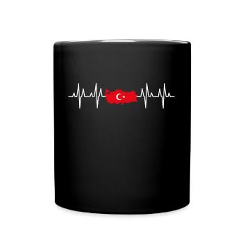 Türkei - Tasse einfarbig - Schwarz - Vorne