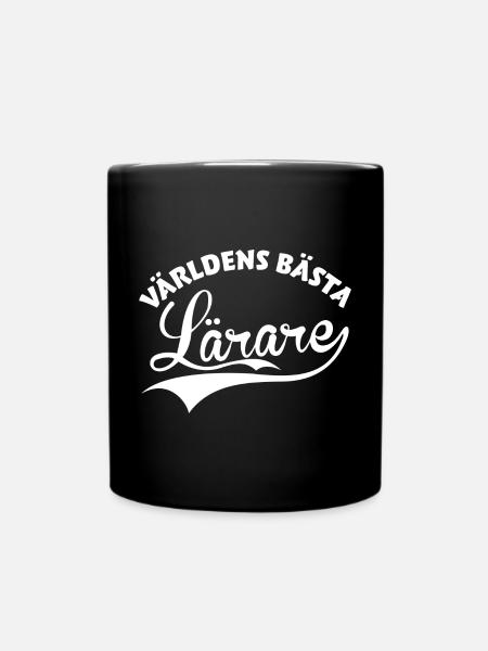 Världens Bästa Lärare - Mug uni - noir