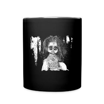 Horror Puppe - Tasse einfarbig - Schwarz - Vorne