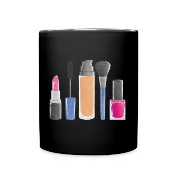 Beauty make-up - Full Colour Mug - black - Front