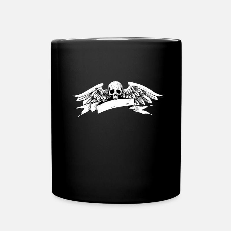 Skull - Tasse einfarbig - Schwarz