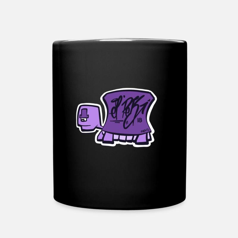 Tag turtle / Schildkröte Logo - Tasse einfarbig - Schwarz