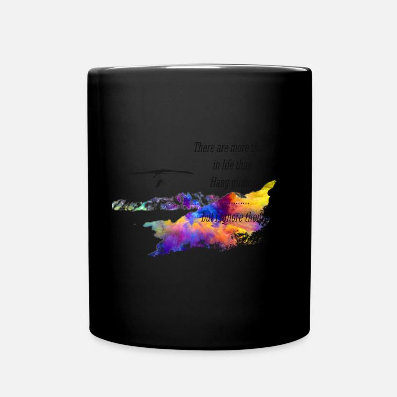 Drachenflieger Hang gliding - Tasse einfarbig - Schwarz