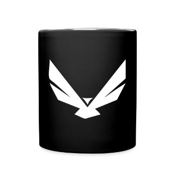 Eagle dans la forme la plus simple - design - Mug uni - noir - Devant