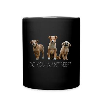 Puppy beef - Full Colour Mug - black - Front