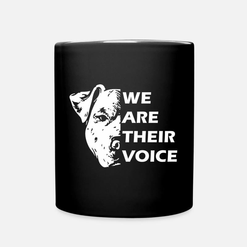 We are their voice - Full Colour Mug - black