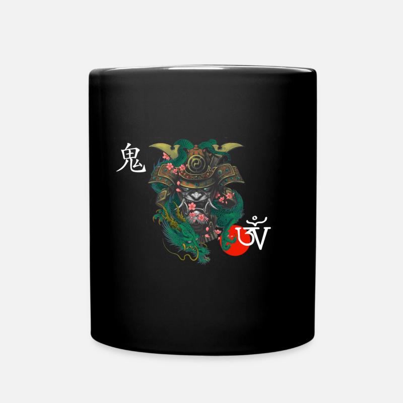 Démon kabuto blanc - Mug uni - noir