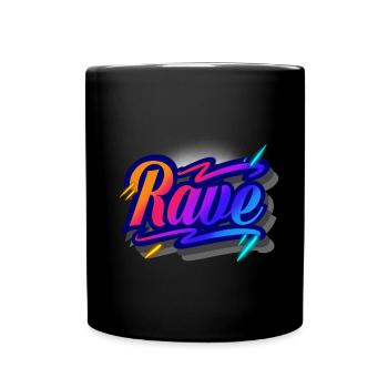 Rave - Full Colour Mug - black - Front