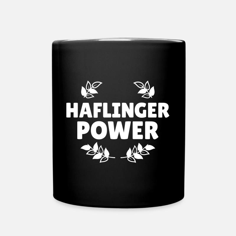 Haflinger Power - Tasse einfarbig - Schwarz