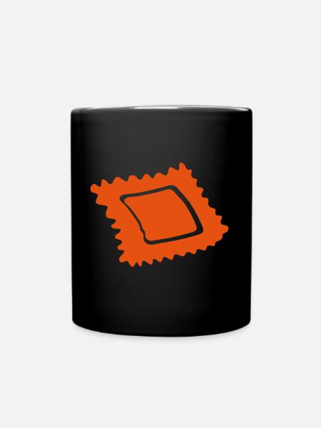 Ravioli 1 - Tasse einfarbig - Schwarz