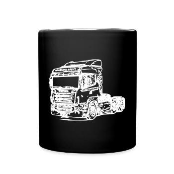 Truck 01 - Full Colour Mug - black - Front