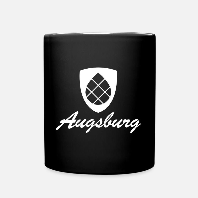 Augsburg Zirbelnuss Wappen white - Tasse einfarbig - Schwarz