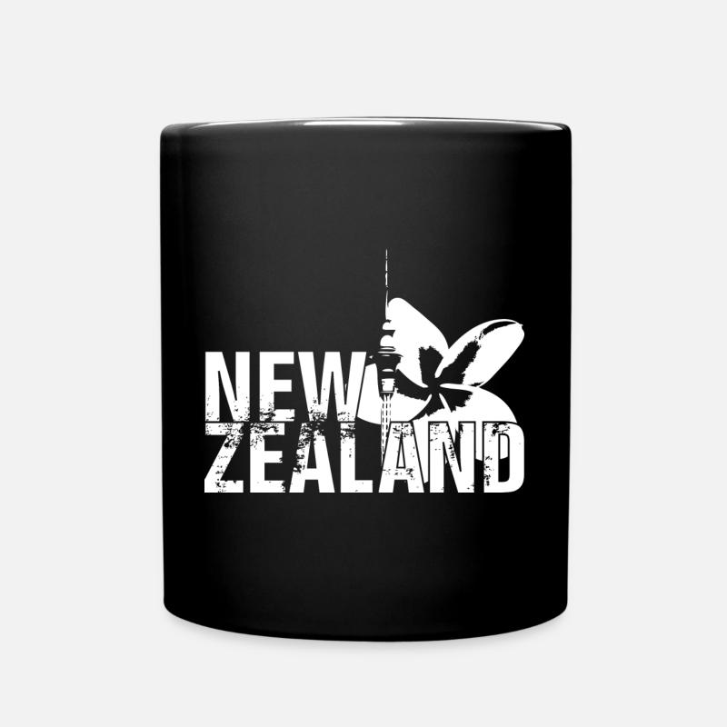 New Zealand - Full Colour Mug - black