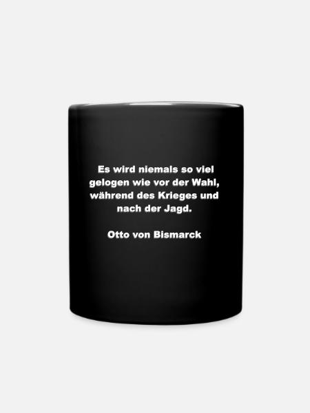 Bismarck - Tasse einfarbig - Schwarz