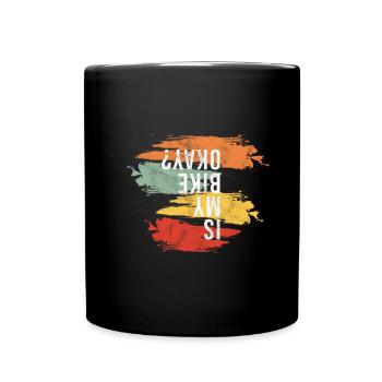 Is my bike okay? - Tasse einfarbig - Schwarz - Vorne