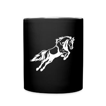 Chemise PFERD · AMOUREUX DES ANIMAUX RÉELS SPORTS · Cadeau - Mug uni - noir - Devant