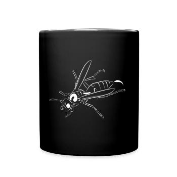 Wasp knows - Full Colour Mug - black - Front
