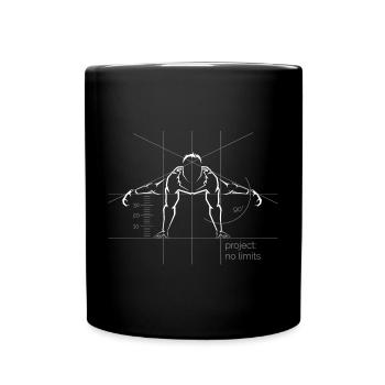 calisthenics geometrisch planche Symbol Sport icon - Tasse einfarbig - Schwarz - Vorne