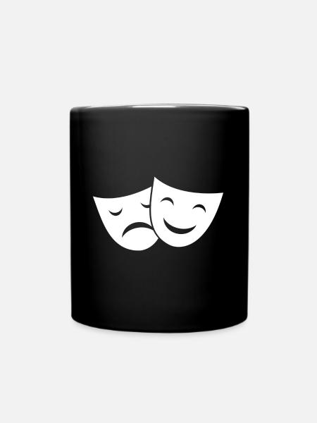 Masken - Tasse einfarbig - Schwarz