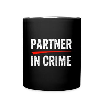 Partner in crime - Full Colour Mug - black - Front